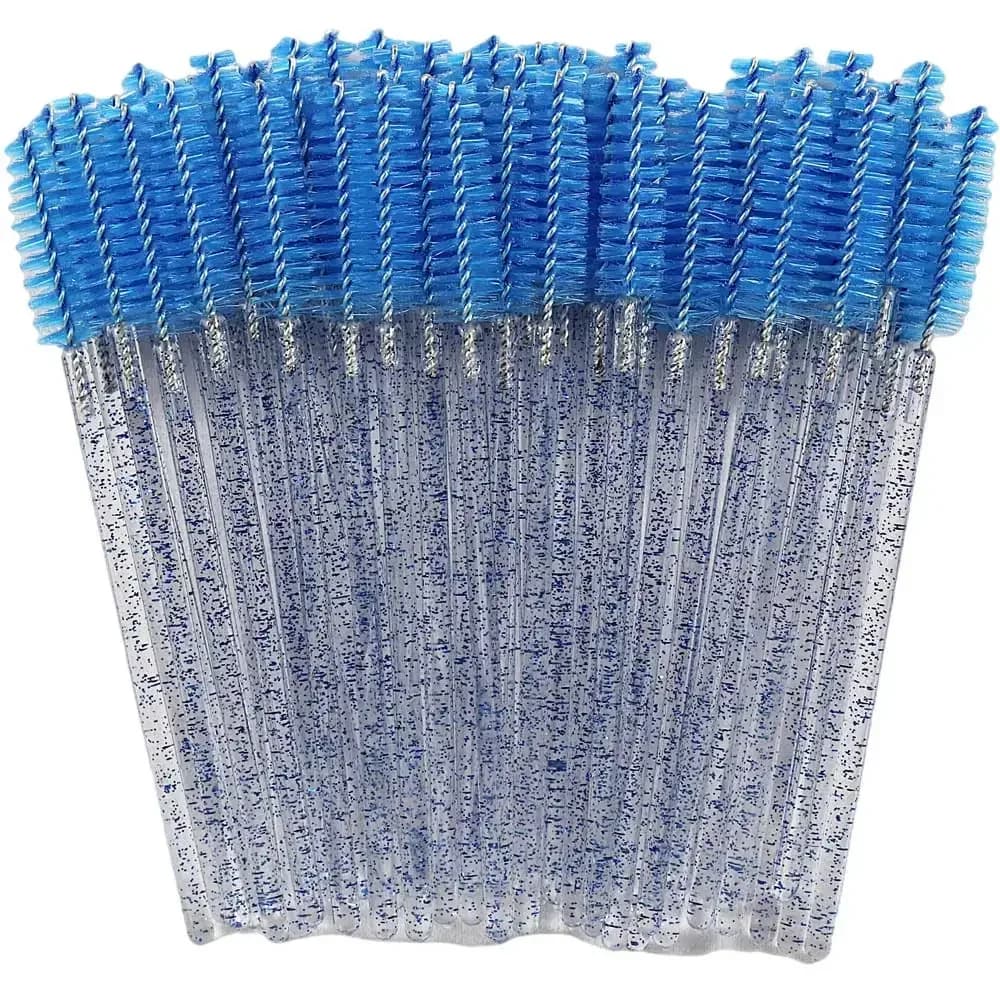 50 Pezzi Spazzole per Ciglia Monouso, Applicatori per Mascara, Strumenti Professionali per Trucco, Accessori di Bellezza per Ciglia in Cristallo