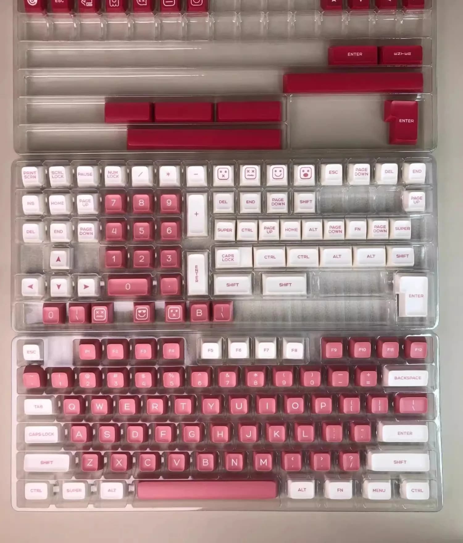 GMK Lychee powderKeycap SA Profile Keycaps PBT Double Shot Key Caps Set ISO Enter 7U Barra spaziatrice per KIT tastiera meccanica personalizzata