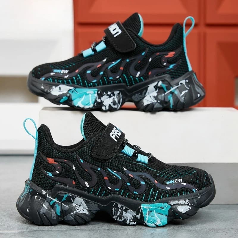 2025 Kids Sports Shoes Breathable Autumn Mesh Hot Sale Bouncy Running Shoes Comfortable Campus Casual Shoes Versatile