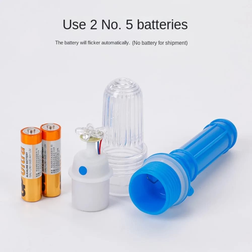 Luce da pesca a LED galleggiante Luce di segnalazione per boa da pesca a LED impermeabile controllata dalla luce Lampada a doppio flash Spia flash netta