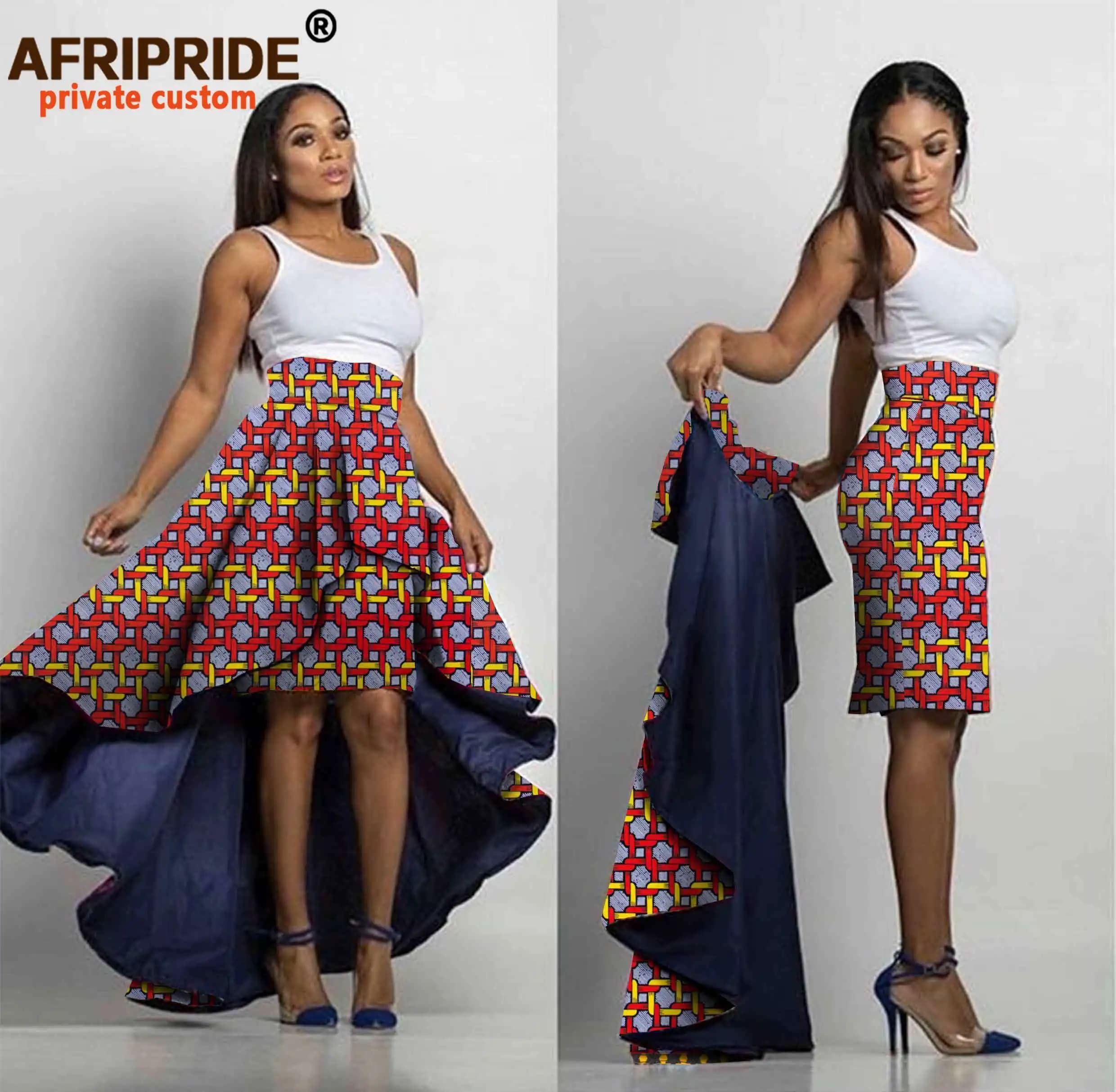 2026 African Skirts Set for Women Midi Pencil +long Pleated Skirt One Skirt with Two Styles New Special Disign A722708