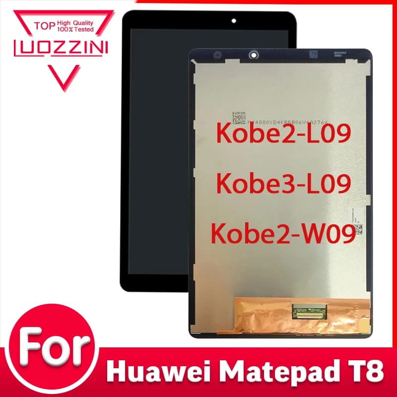 SUPER 8.0'' Per Huawei MatePad T8 KOB2-W09 KOB2-L09 BZD-AL00 Display LCD Touch Screen Digitalizzatore Assemblato Parti di Ricambio 100% Testato