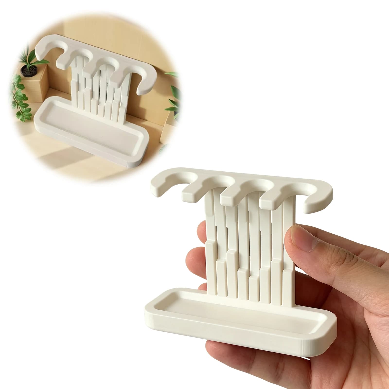Electric Toothbrush Head Holder with Drain Tray Toothbrush Head Stand Lightweight for Home Bathroom Shower Sink Accessories