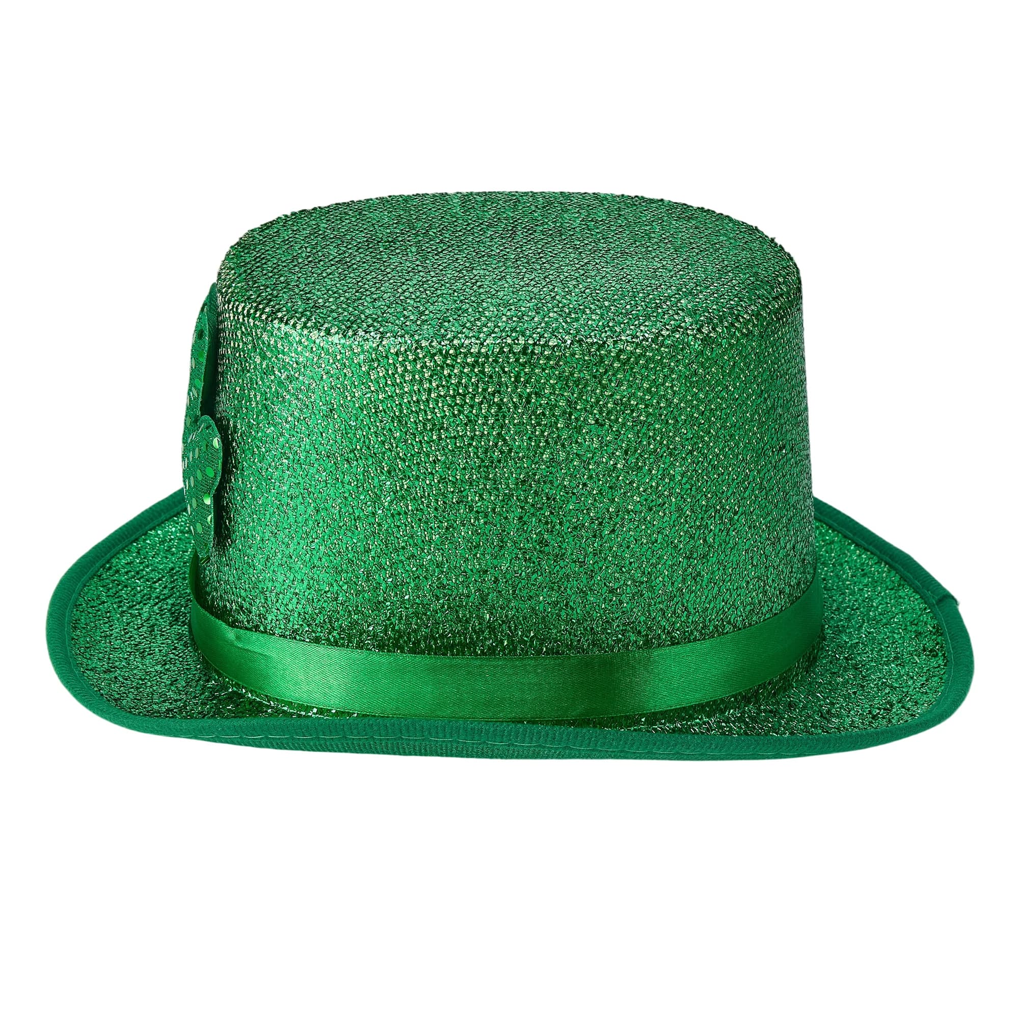 Cappello Fedora Irlandese con Paillettes a Trifoglio Verde, Cappelli Jazz per Feste, Vacanze e Spettacoli