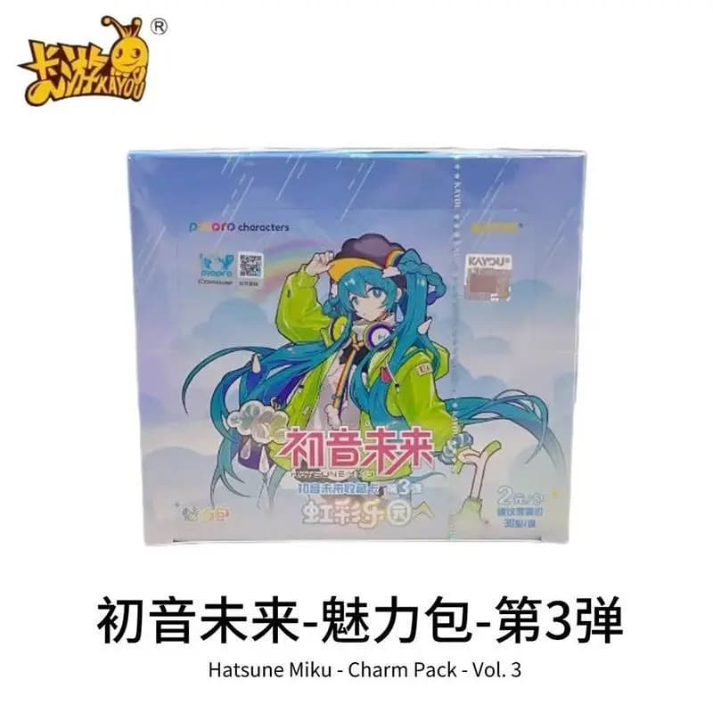 Autentico KAYOU Hatsune Miku Charm Pack Vol.3 Piapro Virtual Singer Collection Cards Personaggi Anime Giocattoli Regalo