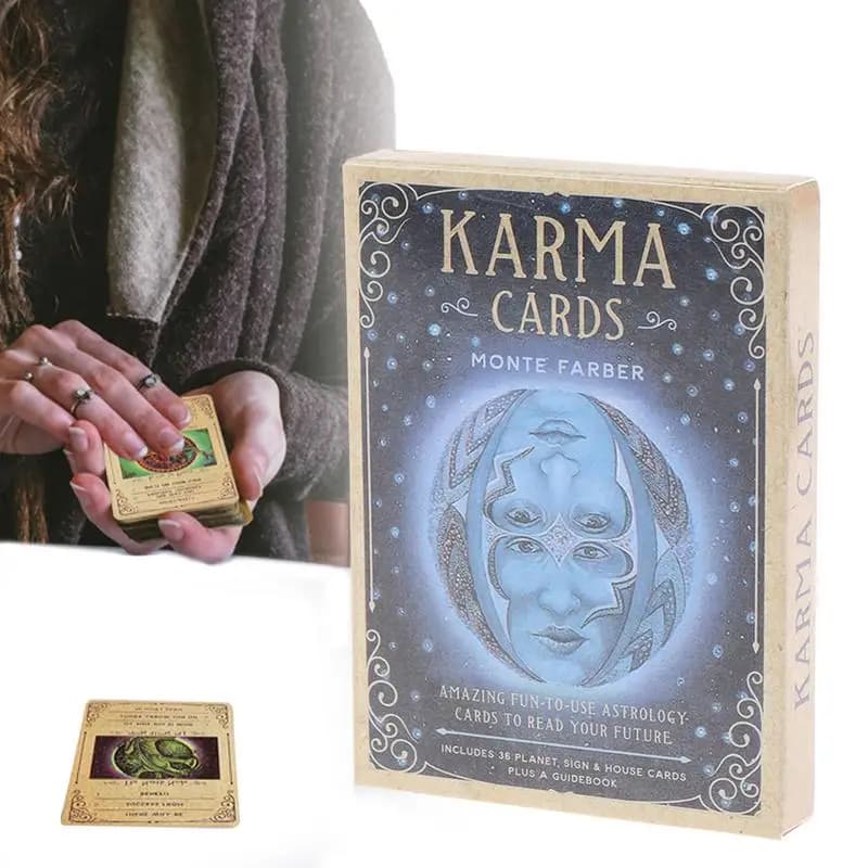 Ultime Carte Karma Carte dei Tarocchi Guida alla Fortuna Telling Divinazione Mazzo Gioco da tavolo Karma Carte Oracle Carte dei Tarocchi Giocattolo Fortuna