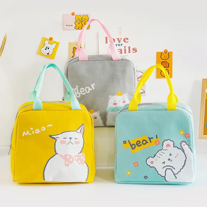 La nuova borsa termica per animali domestici borsa per il pranzo borsa per il pranzo portatile a mano per trasportare la borsa Bento del fumetto esclusiva transfrontaliera