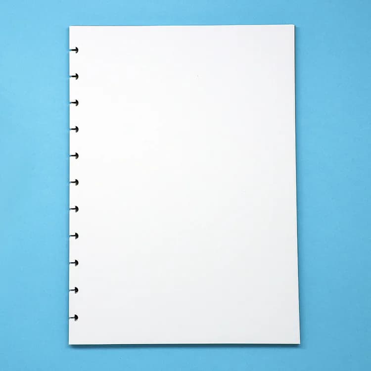 Quaderno con foro per funghi ricaricato a fogli mobili A4 quaderni e diari vuoti a linea orizzontale carta di ricarica per Notebook a fogli mobili