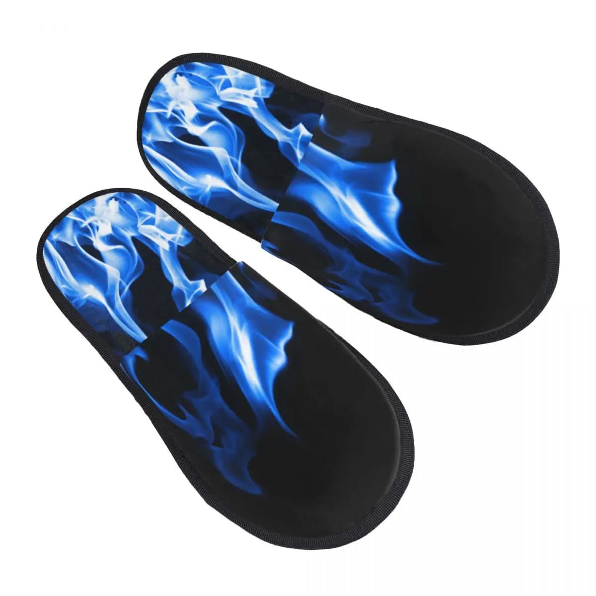 Pantofola invernale Donna Uomo Soffici pantofole calde Pantofole da casa blu fuoco Scarpe