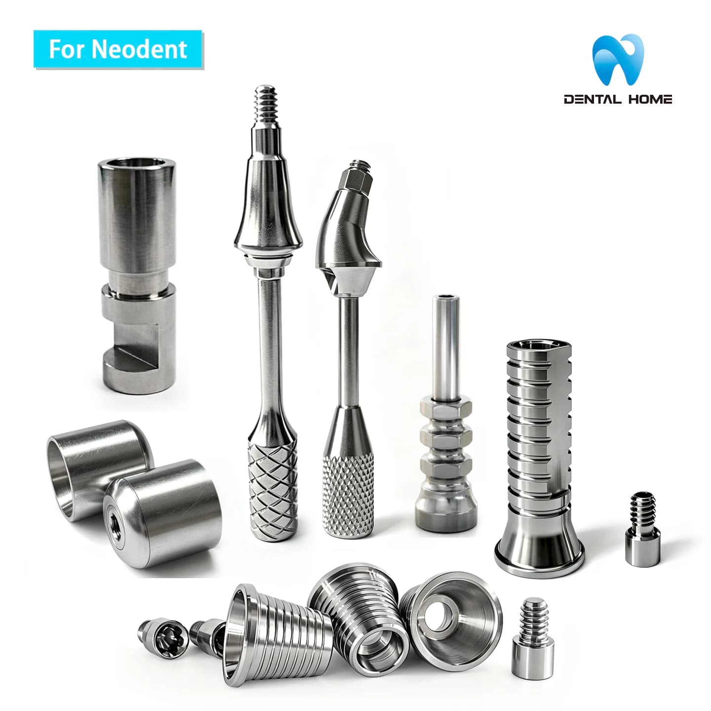 For Neodent Multi unit Straight Angled Abutment Multi unit Lab Analog Temporary cylinder Base Healing cap Multi unit Pick-up