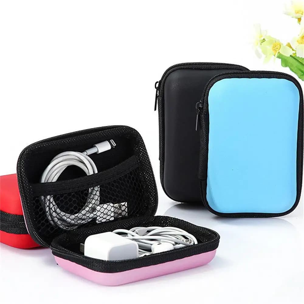 Travel Case for Various Items Charging Case for Earphone Package Zippered Bag Organizer for Portable Travel Cables Electronic Storage