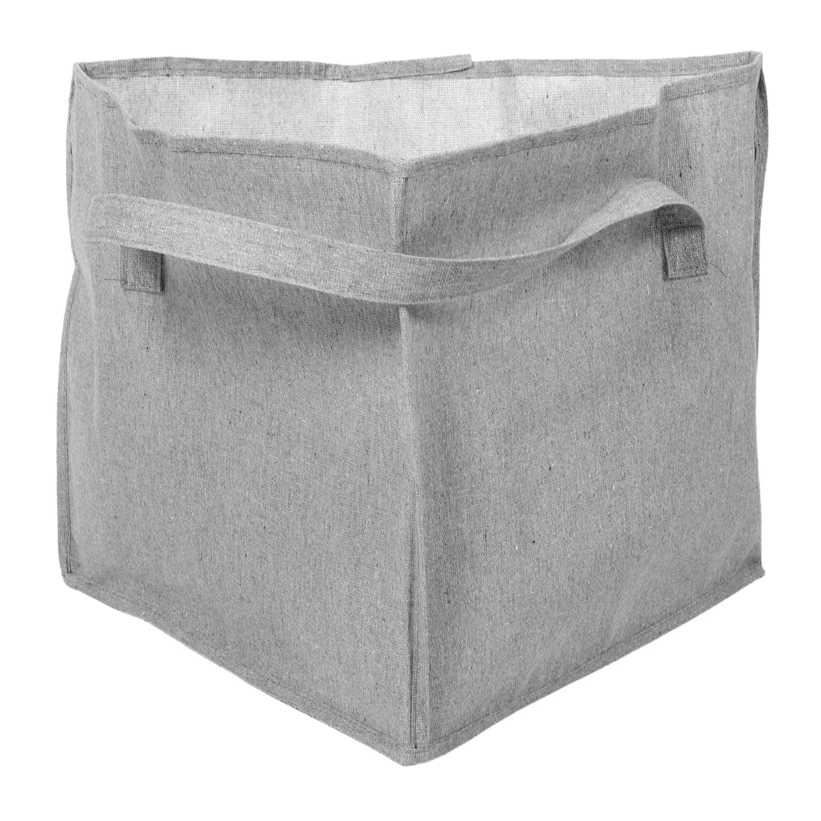 Foldable Triangle Hanger Storage Bag with Handles Fabric Clothes Organizer Closet Wardrobe Space Saving Bin Basket for Dorm Home