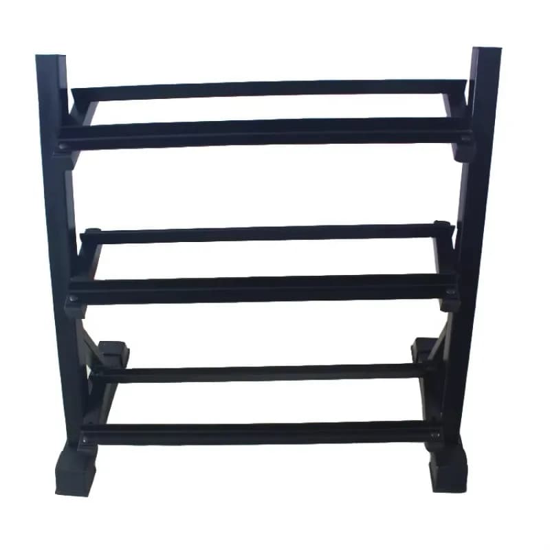 Metal Dumbbell Rack Gym Fitness Equipment Heavy Duty Steel Stable Durable Structure for Professional Indoor Fitness Workout