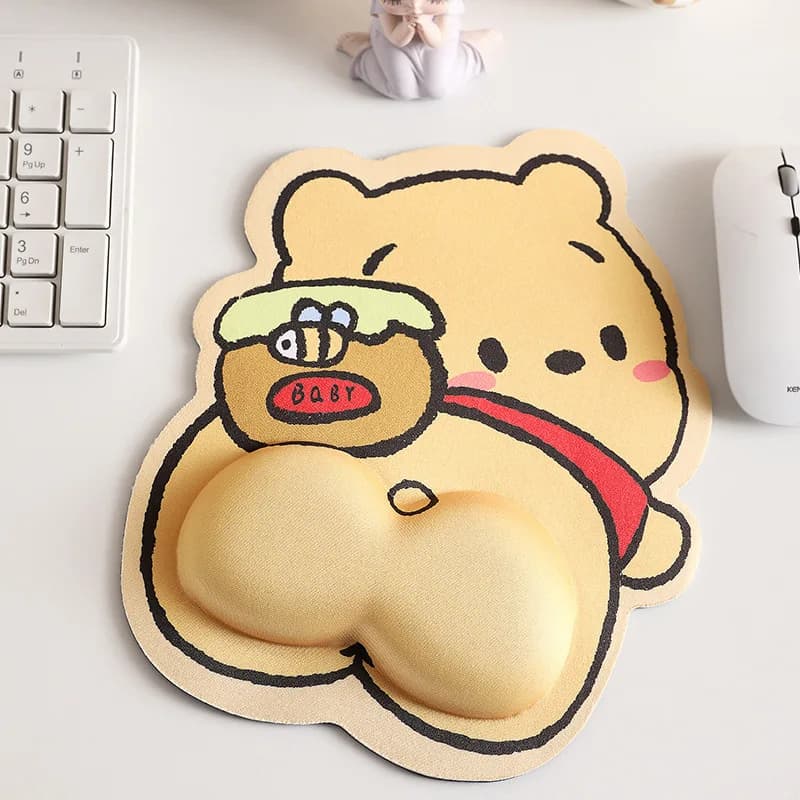 W-Winnie The Pooh Bear Mouse Pad tappetino per Mouse tappetino per Mouse da gioco tappetino da scrivania Speed tappetini da gioco per Laptop per accessori da scrivania per tappeti da ufficio