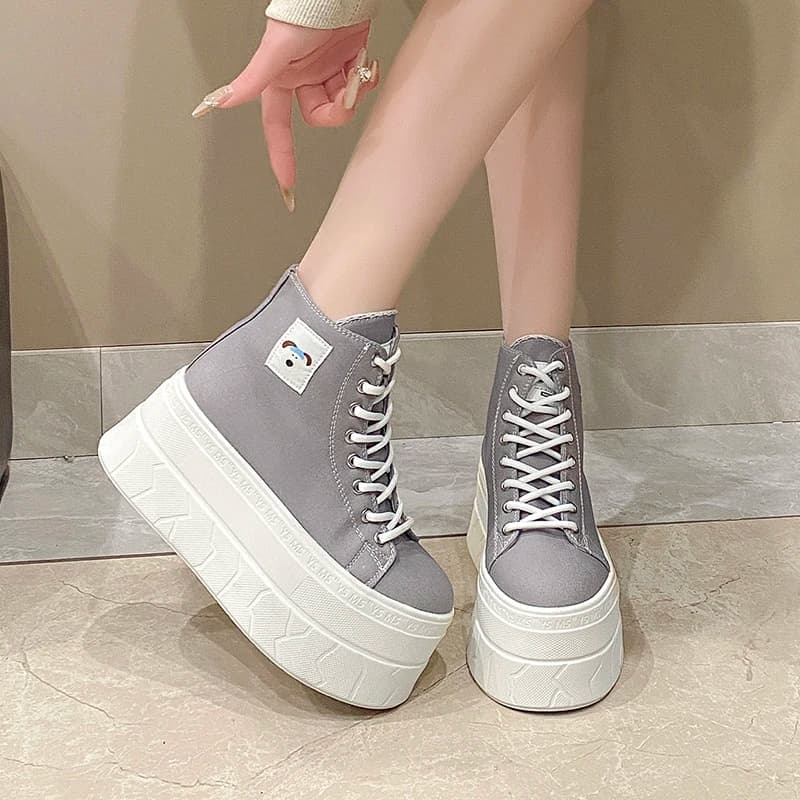 Women's Casual sneakers with Platform, Soft Lining, Anti-slip, New Design Minimalist Spring, Women's Skate Shoes, for Open Walks