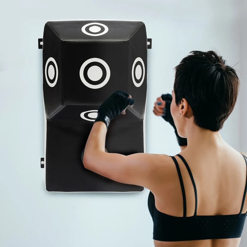 MMA square boxing exercise cap with heavy uppercut boxing bag for wall mounting
