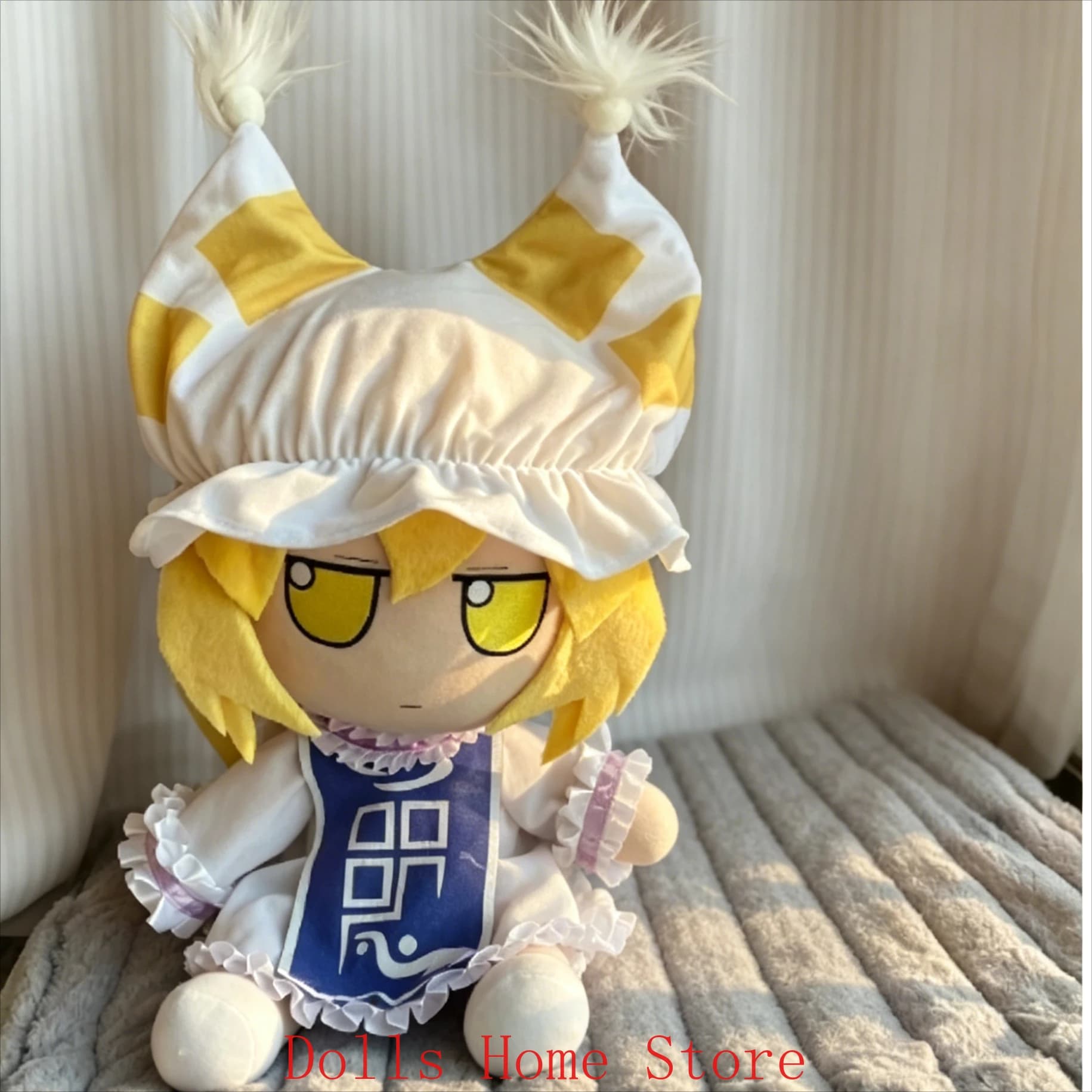 Peluche Anime Yakumo Yukari Touhou Project, 40CM, Modello Seduto, Cuscino, Cosplay, Mascotte, Regalo di Natale
