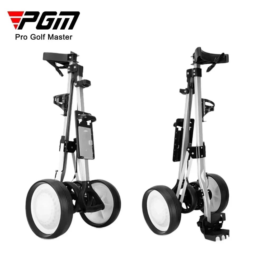 High Quality QC001 PGM Golf Trolley With Brake Ball Push Pull Alloy Portable Foldable Trolley Accessories