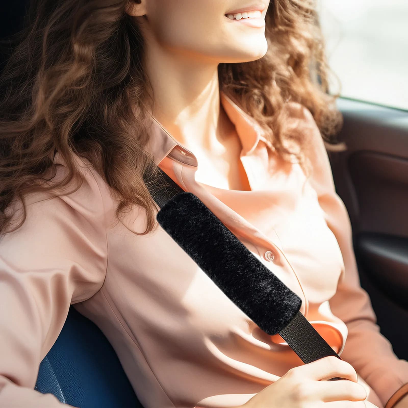 2 Pezzi Cuscinetti Ergonomici Universali per Cinture di Sicurezza Auto, Zaini e Cinghie Bagagli - Protezione Comfort e Sicurezza