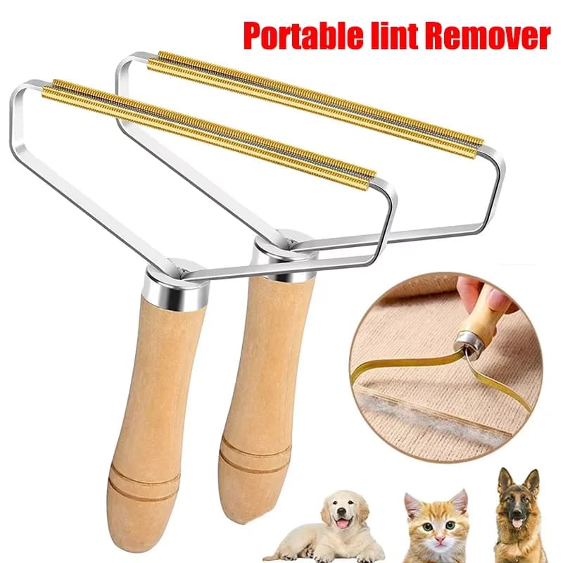 Portable Hair Remover Pet Lint Remover Brush Carpet Wool Coat Clothes Lint Pellet Manual Shaver Removal Scraper Cleaning Tool