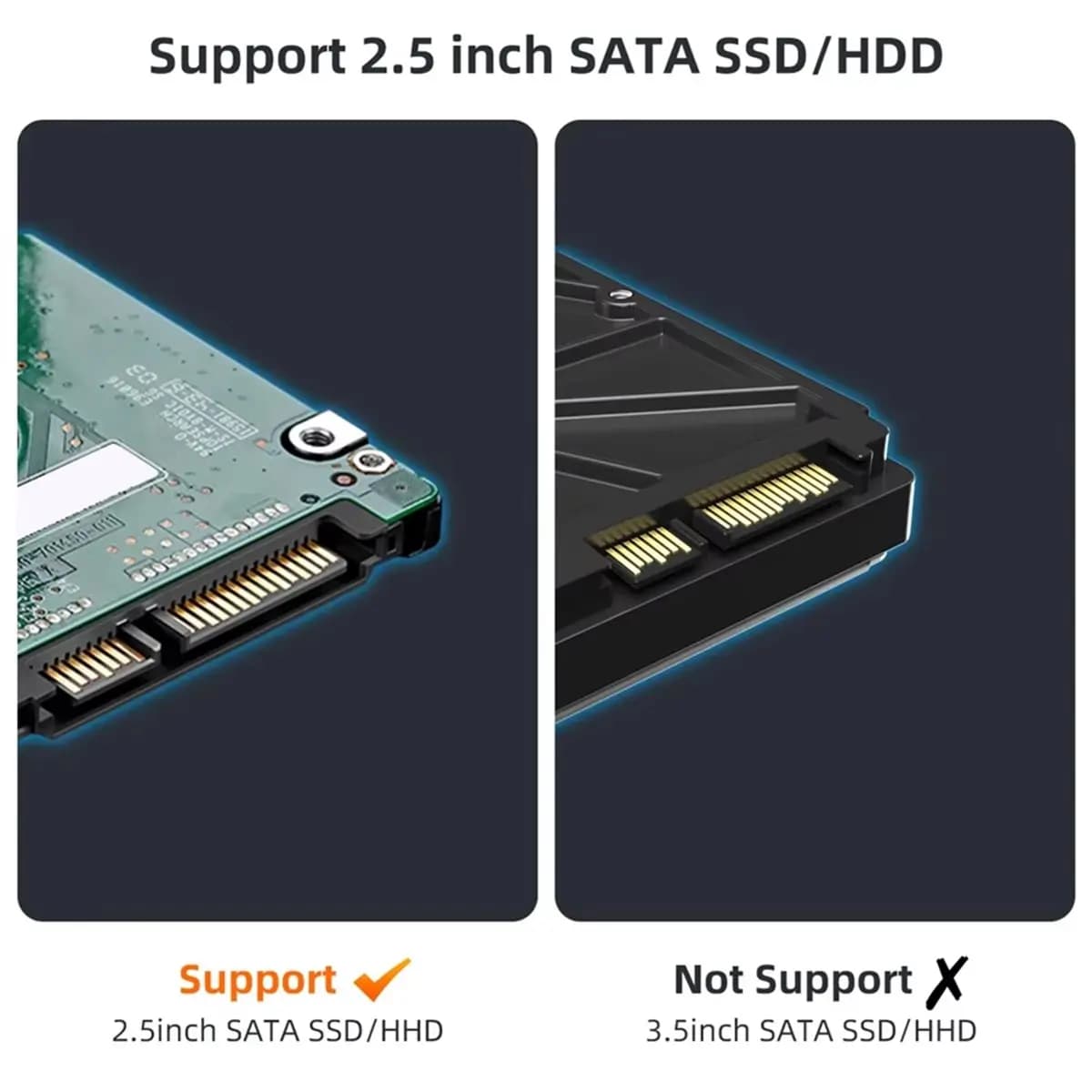 TCE 2.5-Inch USB3.0 HDD Case Laptop Hard Drive External Box SSD Solid State Mechanical SATA Serial Port PC Hard Drive Box A