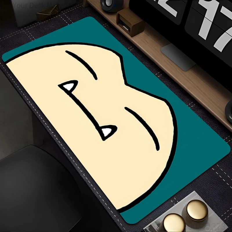 Tappetino per mouse Pokemon Snorlax 90x40 cm in gomma, tappetino da scrivania grande per giocatori, tappetino per tastiera del computer, accessori per giochi per PC, tappetino per mouse
