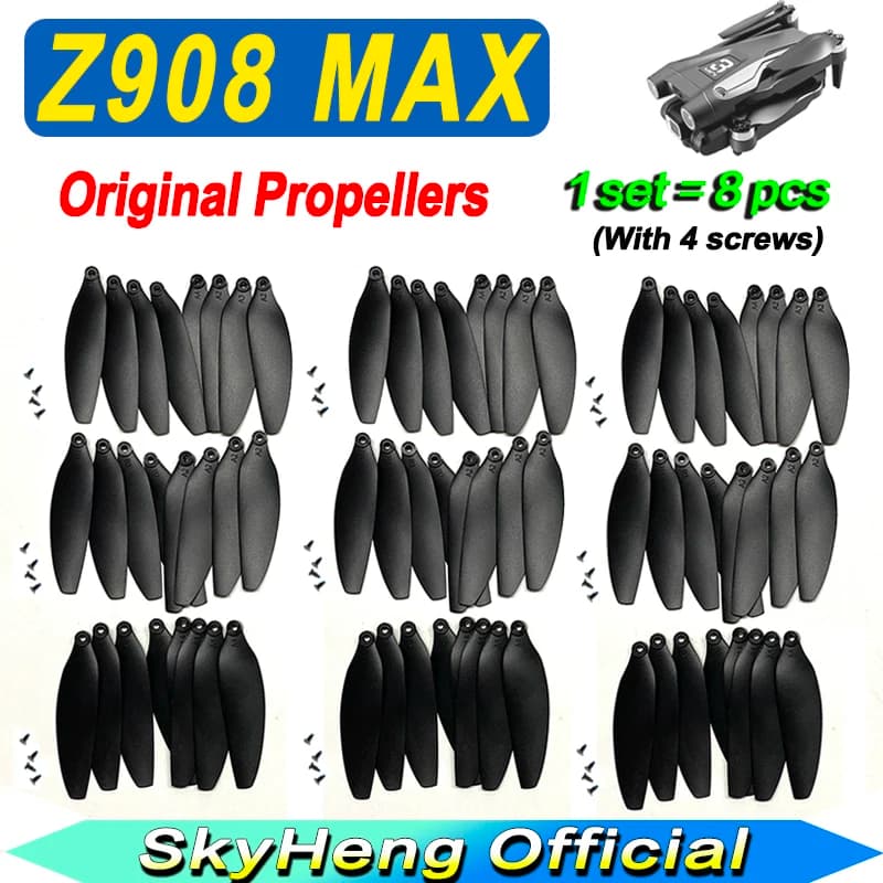 8 original pieces Z908 ProMAX props drone Z908 Max spare blades maple leaf for Z908 Max props drone accessories parts