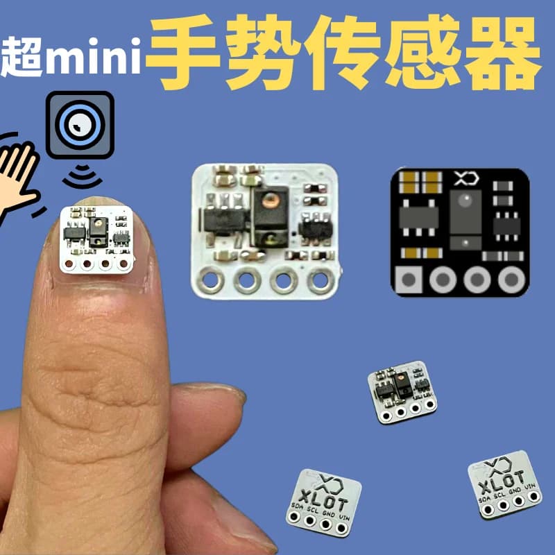 Ultra Mini Manager Sensor Module for Recognition Direction of Movement and RGB Color, Compatible with Arduino and Raspberry Pi