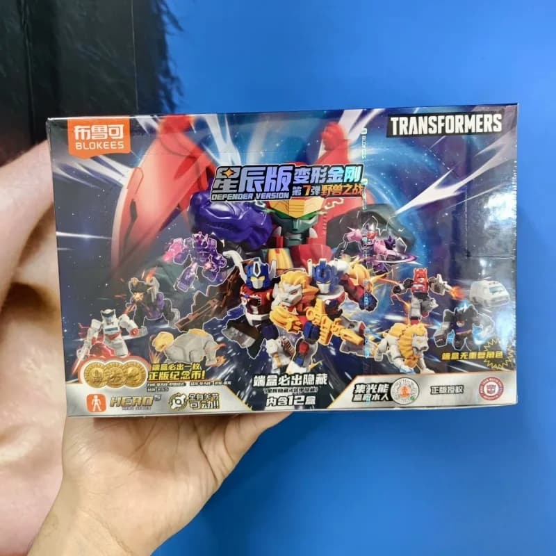 Blokees Originale Nuovo Transformers Vol. 7 Defender Star Edition Blind Box Action Figure da Collezione Tascabile Regalo per Adulti