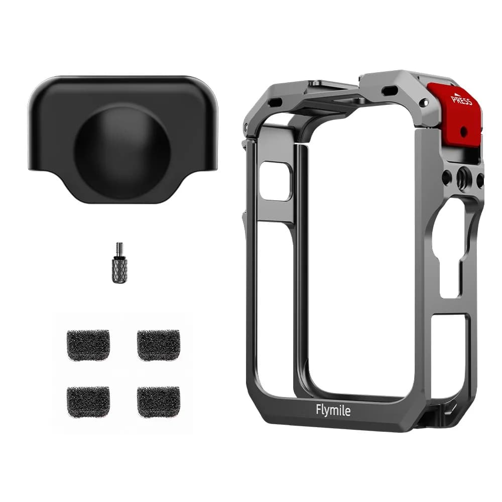 Custodia protettiva per DJI OSMO 360 Gabbia metallica a sgancio rapido Supporto per pattino freddo Guscio in lega di alluminio per accessorio DJI OSMO 360