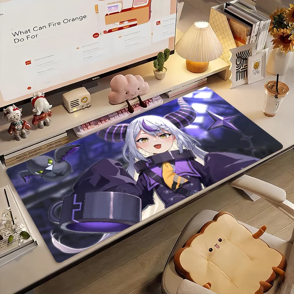VTuber L-La Darknesss Mouse Pad Tappetino per computer antiscivolo in gomma per giocatori, decorazione per scrivania, laptop, ufficio, grande