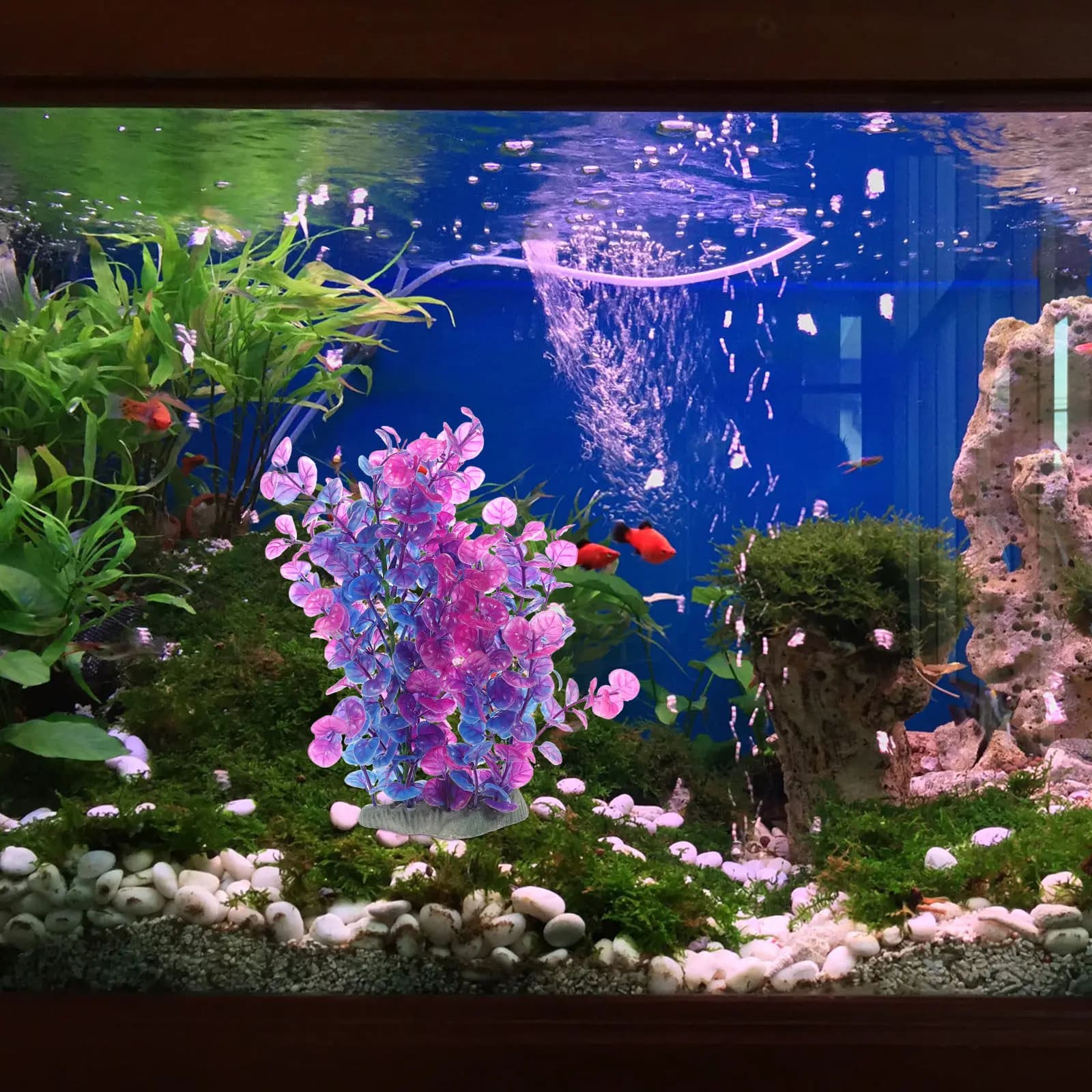 Artificial Plant Resistant to Aquarium, Decorative Plant Creative for Aquarium, Aquarium Grass Natural Style, Desk Landscape