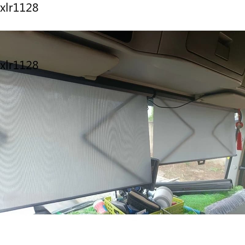 Large Truck Cab Telescopic Curtain Damping Alloy Anti-Glare Shield for Interior Shading