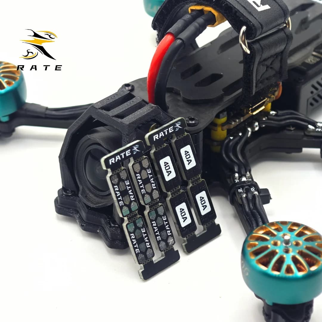 FPV Motor Extension Card with Silicone Wire 40A 65A Supports 3.5-5 inch 18-32AWG drone engine cable for quad FPV