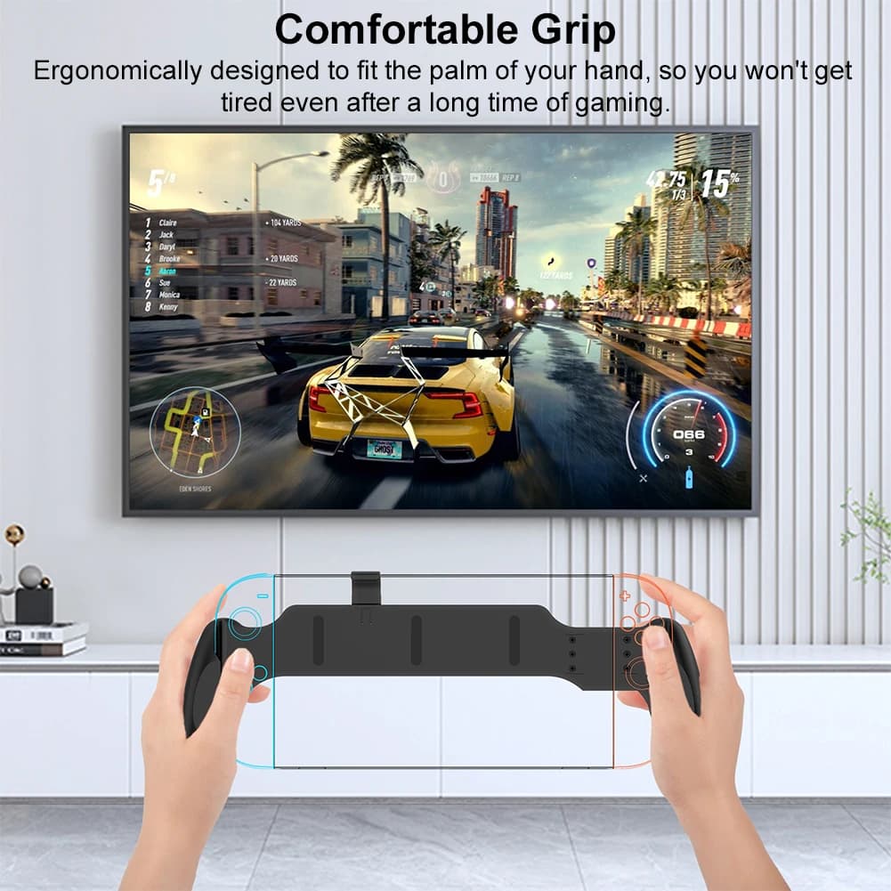 Custodia per Switch 2 con impugnatura antiscivolo e supporto protettivo per controller, compatibile con Switch OLED e Switch
