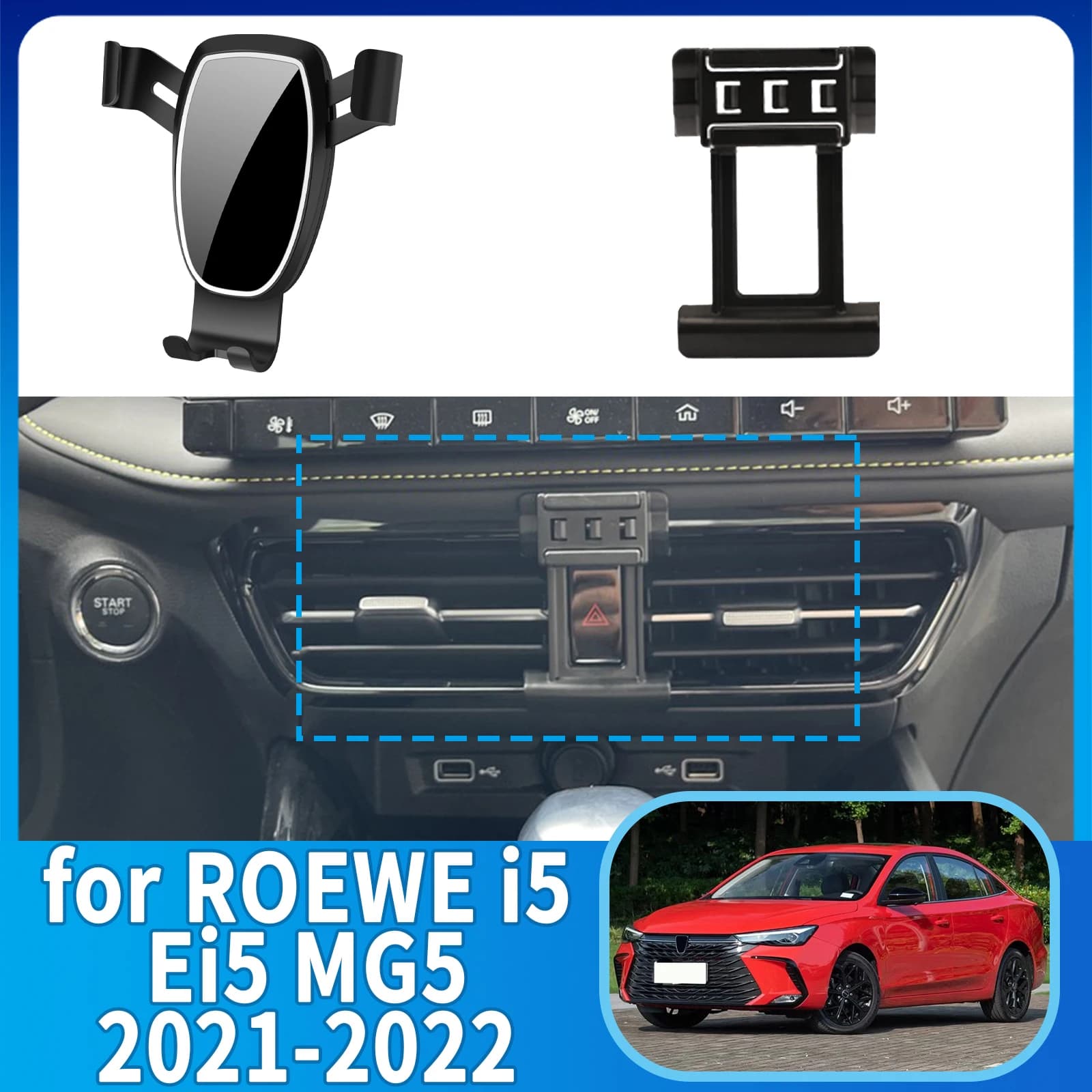 Adatto per ROEWE i5 Ei5 MG5 2021 2022 ​ ​ Supporto per Telefono Anti-Vibrazione con Base per Schermo ​ ​ Auto Dedicata ​ ​ Accessori