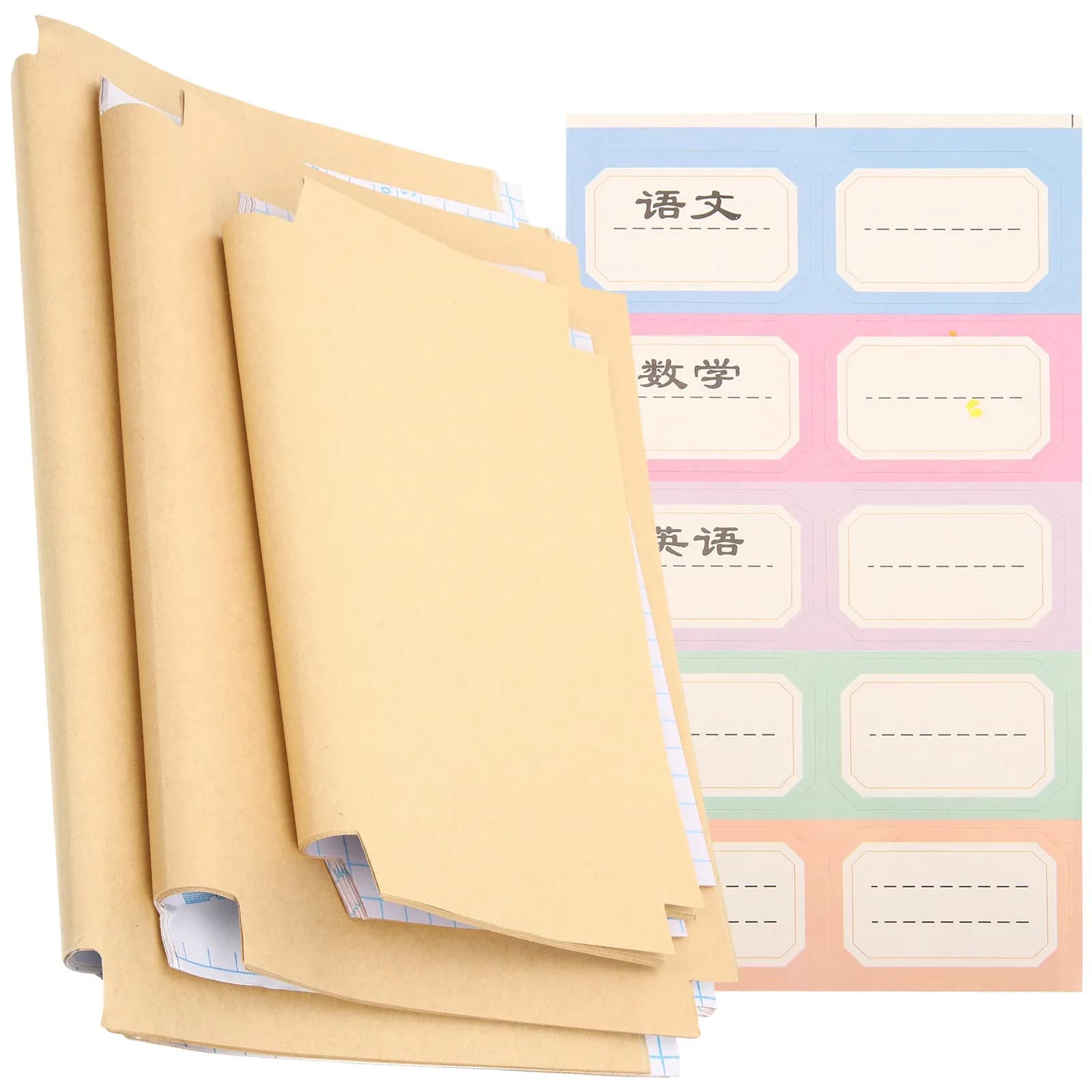 30Sheets Brown Kraft Paper Book Cover Jackets Self Sticking Book Sleeve for Hardcover Textbooks Notebooks Planner