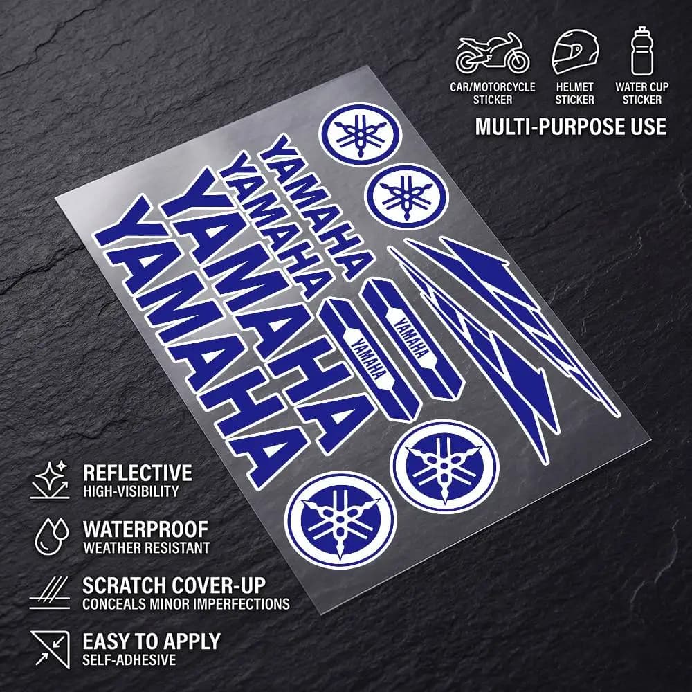 Long-Term Waterproof Reflective Stickers for YAMAHA, Suitable for Motorcycle, Car, Helmet, Fridge
