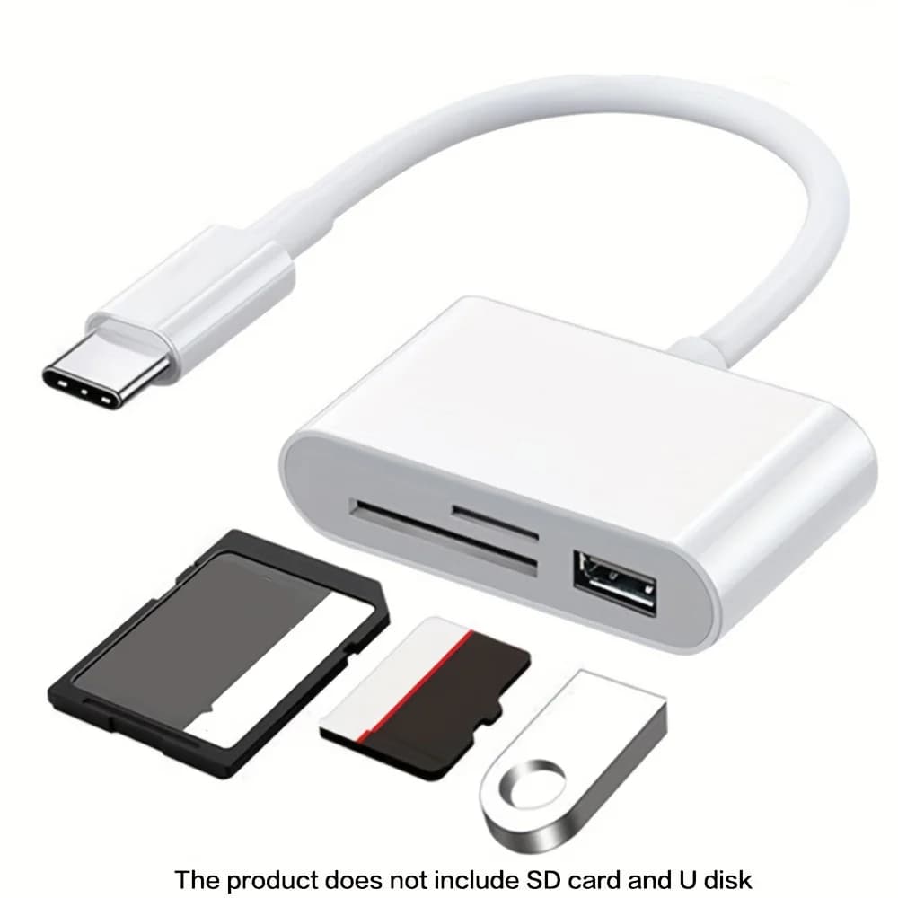 SD card reader 3 in 1 OTG Adapter 2.0/3.0 compatible for MacBook Pro Laptop Camera Cellulari