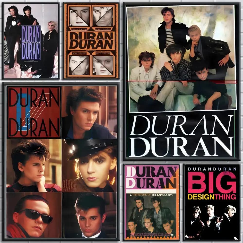 England Band D-Duran Duran Painting Calligraphy Wall Art Canvas Poster Premium Home Decor Print for Living Room Bedroom