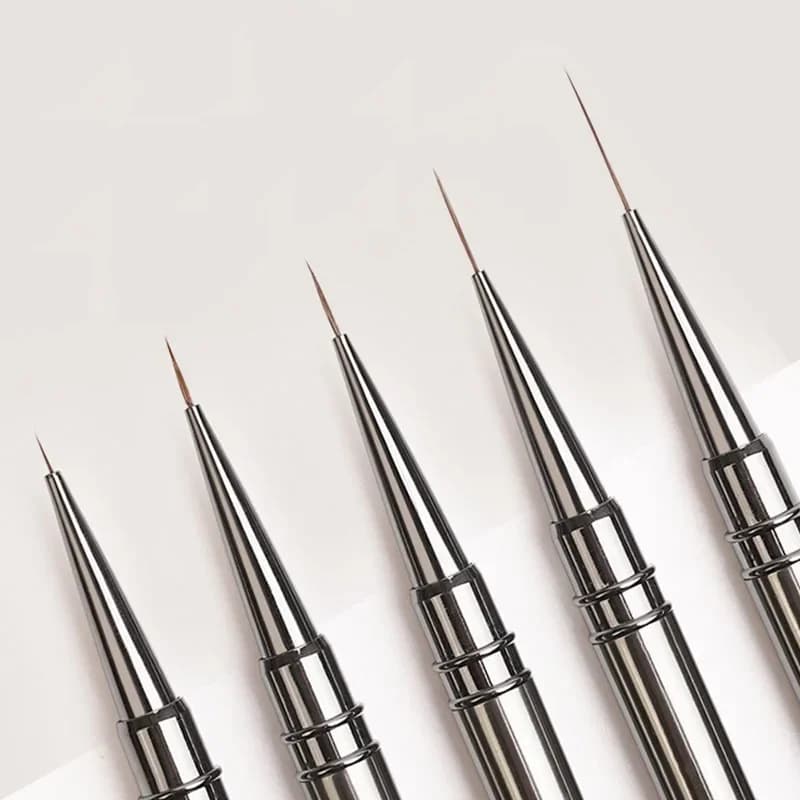 Pennelli Professionali per Nail Art ZJS02 in Offerta, Misure 6-18mm, per Disegnare Linee Allungate, Strumento per Manicure Artistica