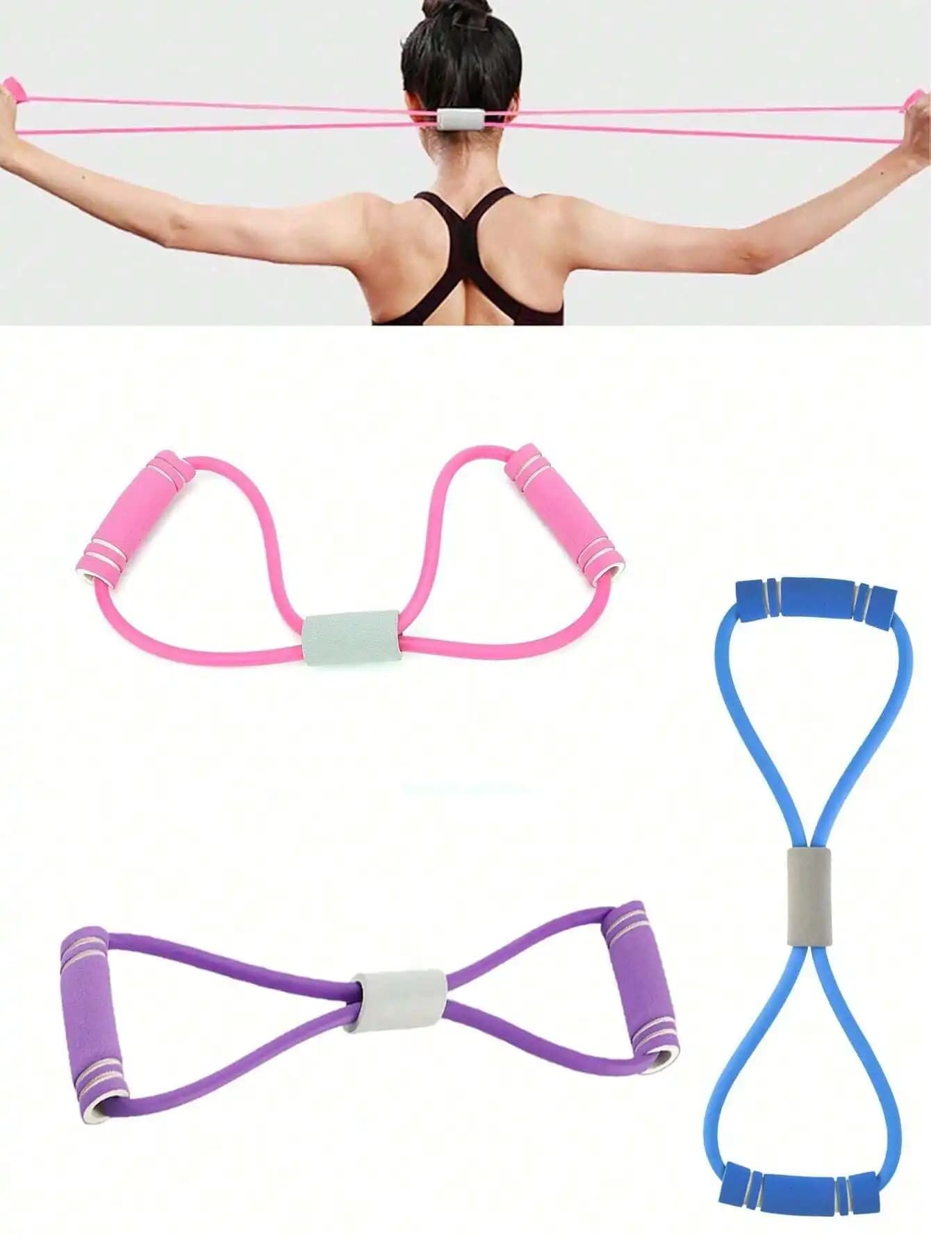 1 Pezzo Fascia Elastica a Forma di 8 per Yoga, Attrezzatura Fitness