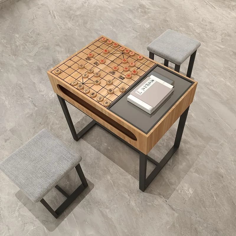 Chess table and chair combo for both Go and chess table set