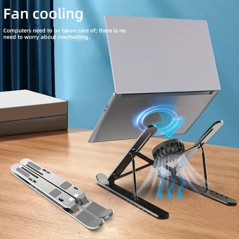 Supporto Ventilato Regolabile per Laptop, Base di Raffreddamento Stabile, Adatto per Laptop e Tablet da 10-17 Pollici B [To&On-e]
