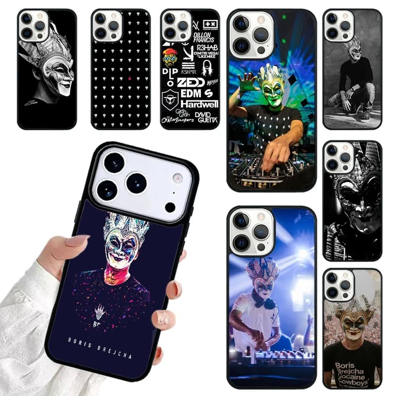 DJ Boris Brejcha SOFT Phone Case For iPhone 17 16 15 14 13 12 11 Pro Max 17air Shockproof Cover Fundas