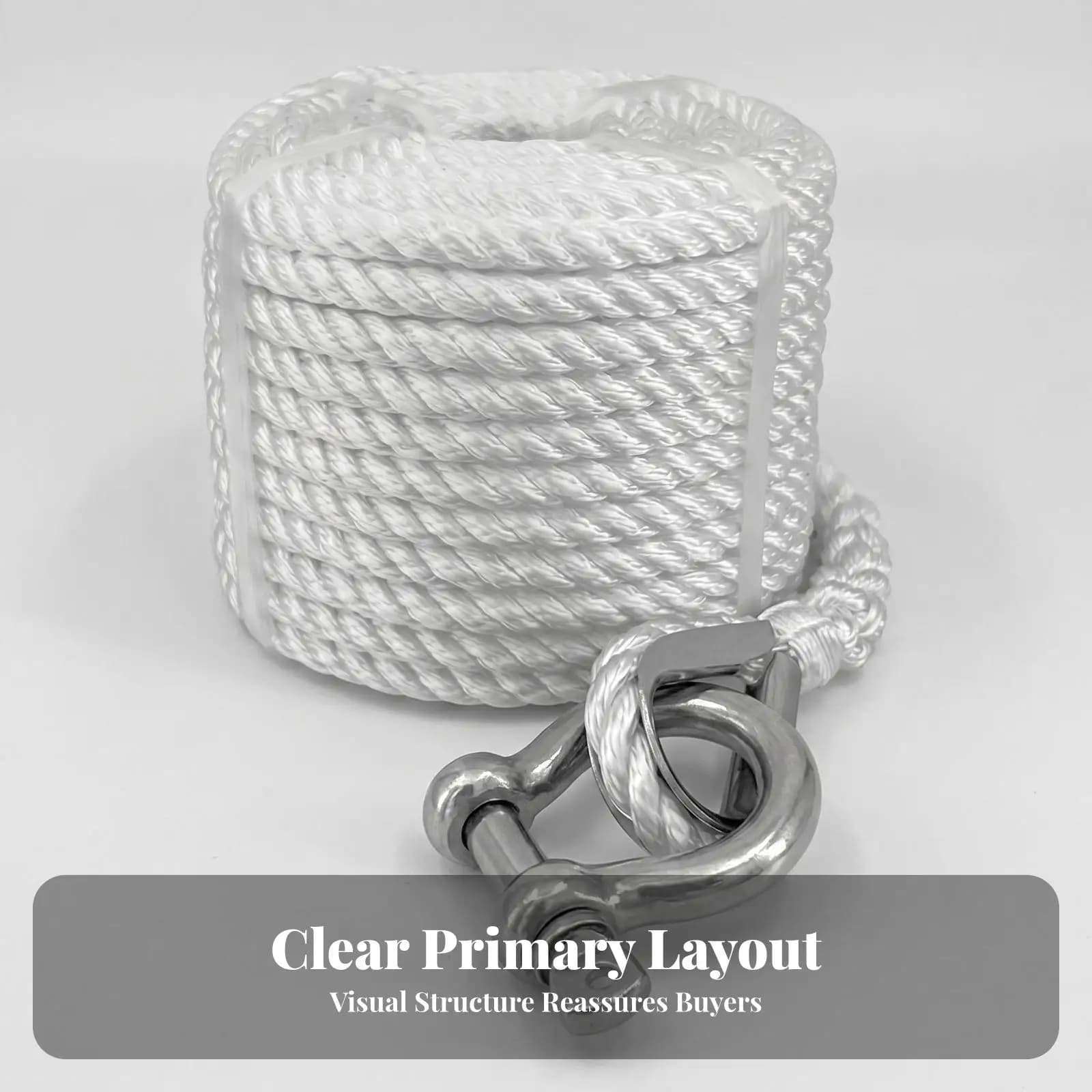 Sand Mud Anchor Kit Galvanized Steel Crossbar Style with Rope and Bow Shackle for Fishing Boat