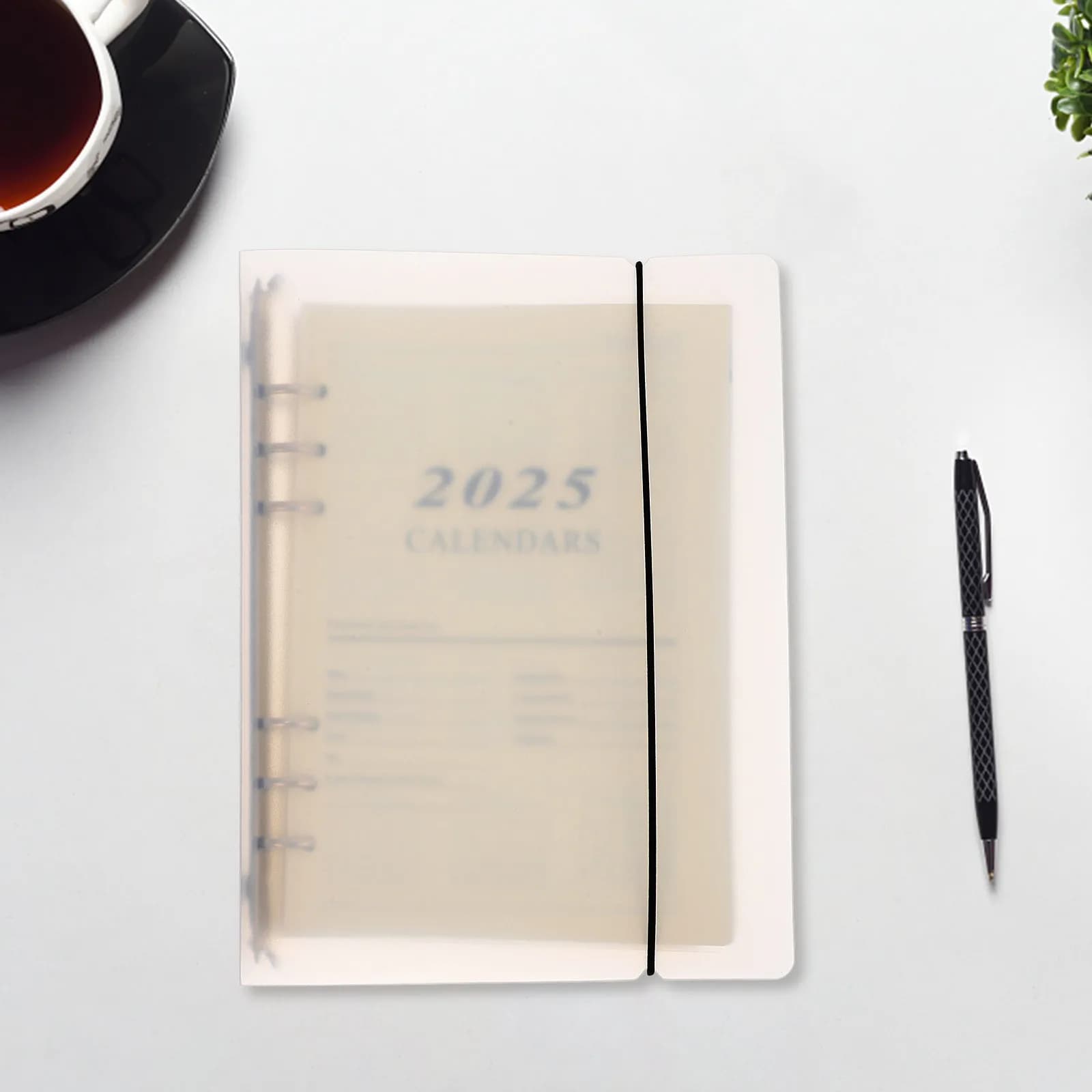 Agenda a Fogli Mobili 2025, Formato A5, Pianificatore Giornaliero, Organizzatore Mensile e Settimanale, Carta Spessa per Scrittura Fluida, Planner Accademico