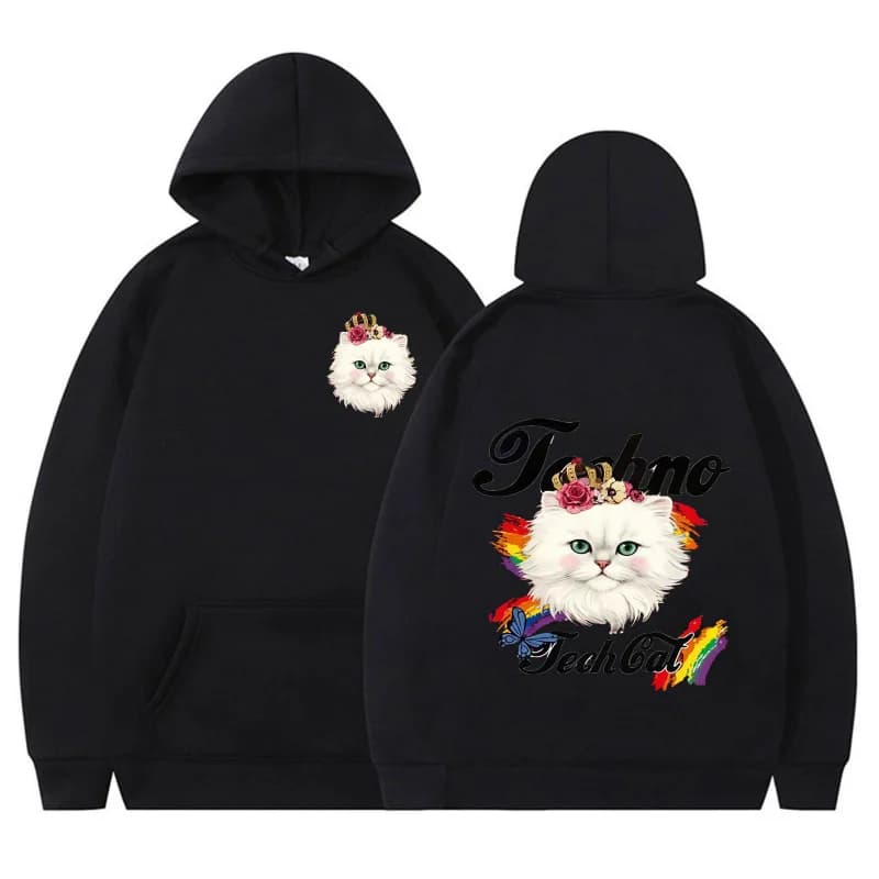 Hot-Selling Autumn Winter Women's Hooded Sweatshirt Fashion Cute Hoodie Cartoon Print Jacket