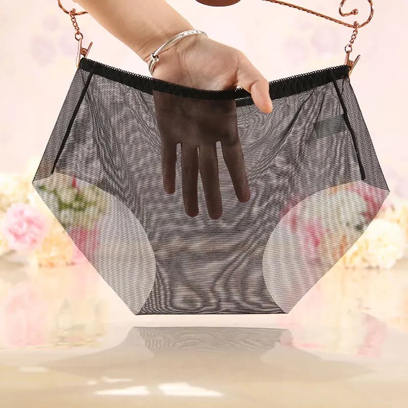 Women's Mutandines Fully Transparent, High Quality Linens, Women's Transparent Slips, Eco-Friendly in Regenerated Cellulose Fa...