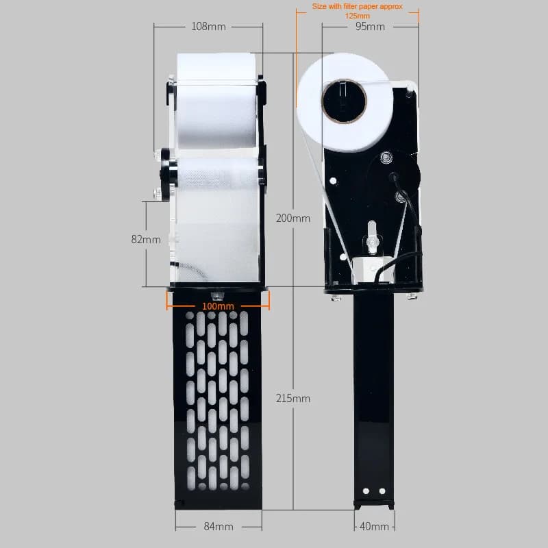 VASTOCEAN Sacchetto Filtro Versione Sacchetto in Tessuto per Acquario, Carta Filtrante a Rullo, Separazione Automatica Umido/Secco, Antiesplosione, Perforato